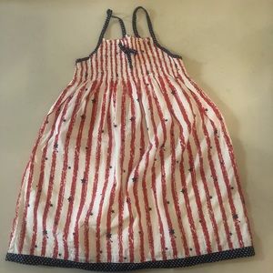 Girls Red White& Blue Dress, size 4-5yrs
